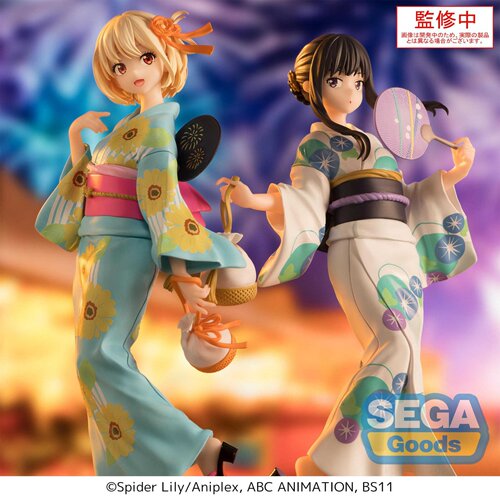 新品全款现货日正SEGA 莉可丽丝 锦木千束 井上泷奈 浴衣景品手办 - 图0