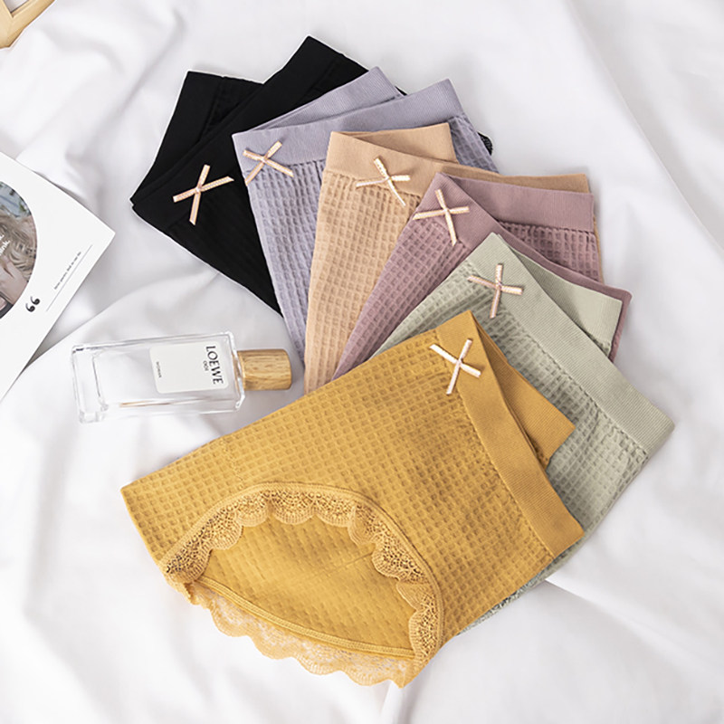 北极绒纯棉裆薄款透气女生三角内裤 北极绒晓明周内裤