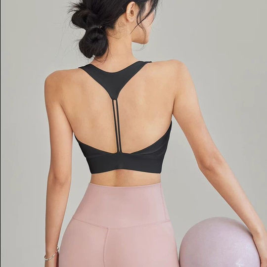 Sujetador deportivo con espalda sexy para mujer, entrenamiento a prueba de golpes, correr, fitness, chaleco de verano para pilates y yoga