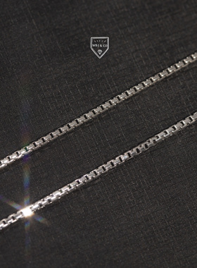 WBJ定制珠宝 2mm盒子链 银链s925银