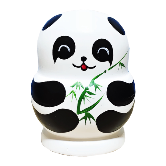 10-layer Russian style matryoshka panda wooden handicrafts toys gifts educational ornaments 027