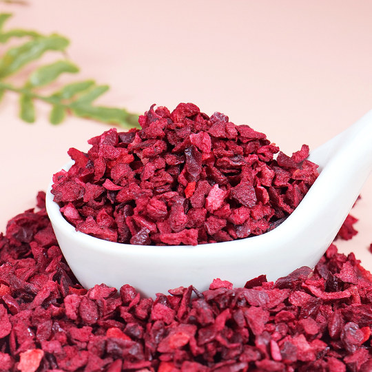 Decoración cortada en cubitos de cereza liofilizada para mayorista de repostería