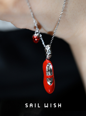 SAILWISH帆语纯银冷珐琅项链