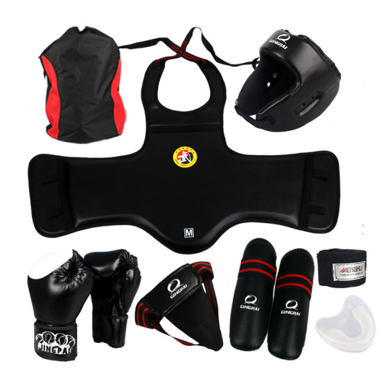 Complete set of Sanda protective gear for children and adults competition fighting