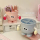 Makeup brush storage cylinder dressing table top cosmetics storage rack storage box eyebrow pencil lipstick brush barrel pencil
