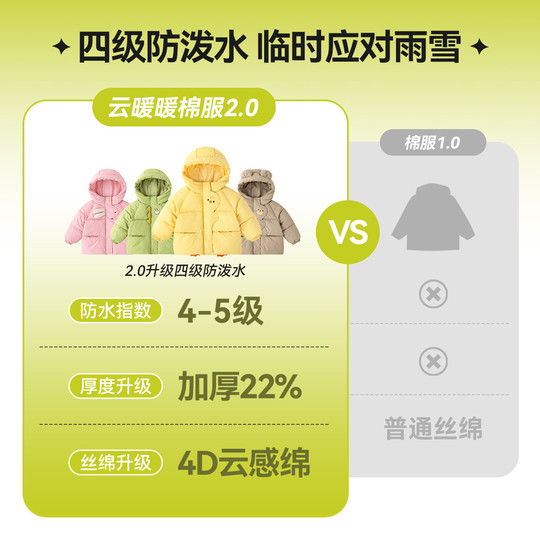 Dudujia Children's Cotton Clothes Winter Clothes Girls' Cotton Clothes Baby Cotton Clothes Boys' Thickened Cotton Clothes Little Children's Clothing Tops and Jackets