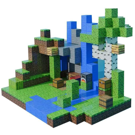 Minecraft Magnetic Blocks Full Set Genuine Girls and Boys Puzzles Children's Educational Assembling Magnet Building Block Toys