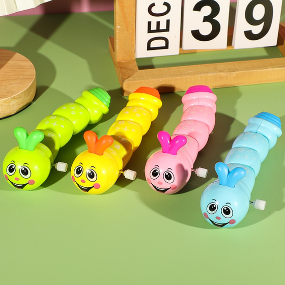 Cartoon children's wind-up caterpillar toy