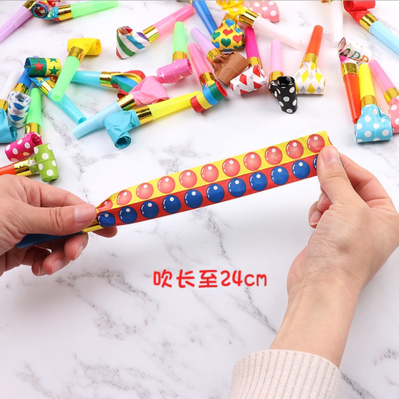 Children's school toy whistle party to cheer up the festival