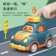 Children's press inertia toy bus pull back cartoon car educational baby toy car girl boy gift