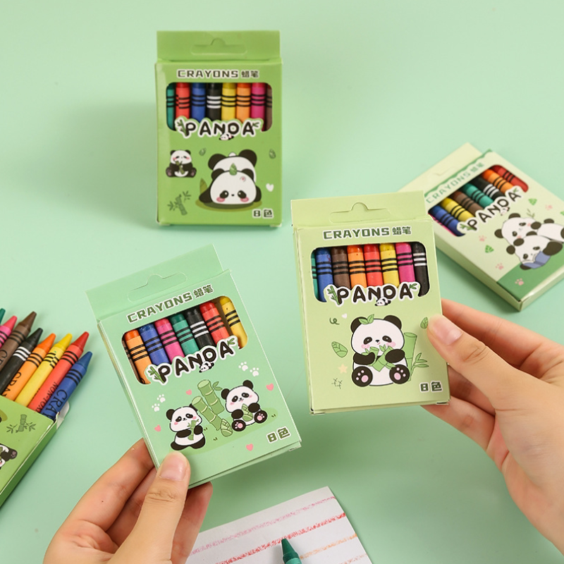 Children's crayon non-toxic non-dirty hand color painting brush kindergarten oil pastel 8 colors primary school student stationery small gift