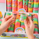 Cartoon Spring Rainbow Circle Children's Educational Toy Kindergarten Creative Gift Colorful Circle Telescopic Elastic Circle
