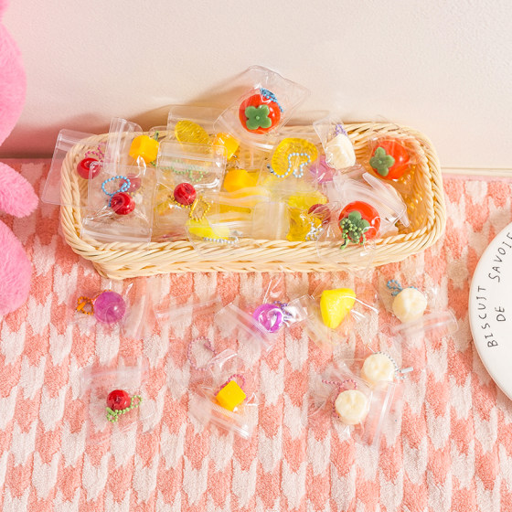 Fruit decompression Internet celebrity Lewang new bagged simulation silicone fun little red book mini super soft rebound small toy