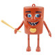 New Classic of Mountains and Seas Children's Toy Decompression Creative Button Keychain Through Stick Man Face Changing Funny Tricky Pendant