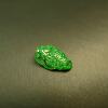 Spicy Green Burmese Natural Grade A Jade Golden Toad Ring Noodles