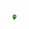 Ice full of green natural grade A jade drop-shaped ring surface