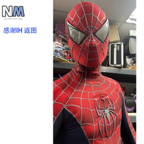 (NM rain and ink source) Upgrade high-end custom-made full three-dimensional silk print Red Toba tailor-made for Spider-Man