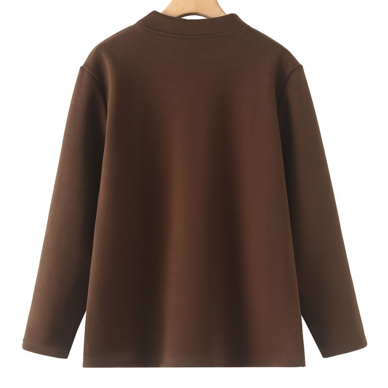 大码加绒加厚冬天保暖打底衫中老年长袖半高领上衣200斤遮肉女装,淘宝优惠券,粉丝福利购,淘宝优惠卷