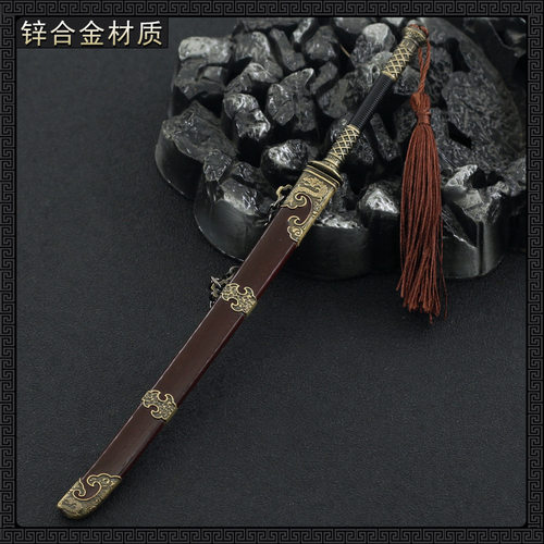 凌風唐横刀 古兵器 武具 刀装具 日本刀 模造刀 居合刀 古代名剑润哥丁修苗刀锦衣卫绣春刀唐横刀金属武器模型挂件_虎窝淘