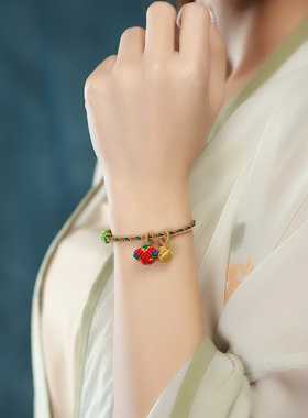 端午节五彩绳手链手绳五色小粽子