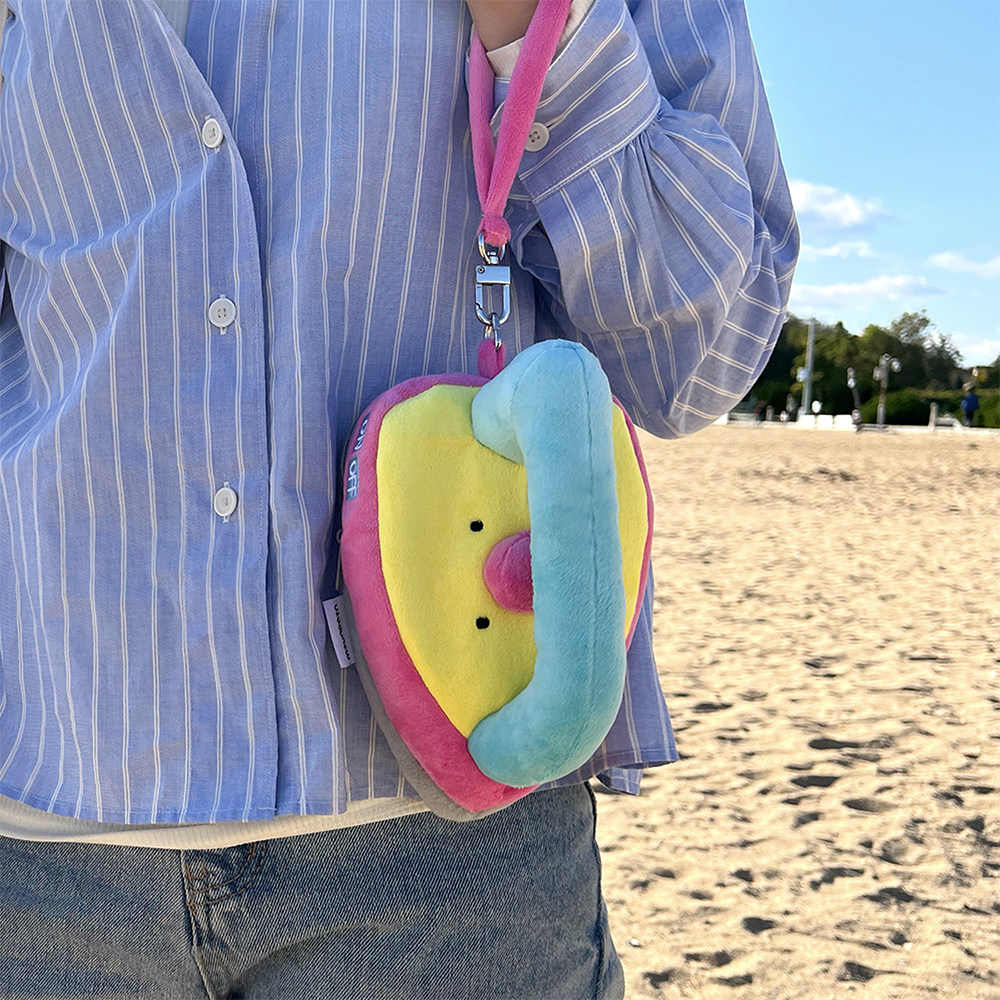 好运来 雨过山原创毛绒熨斗收纳包手拎怪可爱好运笔袋化妆袋小包,淘宝优惠券,粉丝福利购,淘宝优惠卷