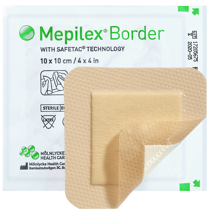 进口美皮康褥疮贴压疮软聚硅酮泡沫敷料Mepilex Border Lite瑞典 - 图2