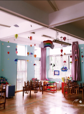 幼儿园教室空中吊饰小雨伞商铺
