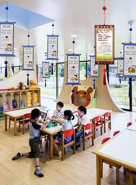 国学古言弟子规古诗集三字经学校走廊商场图书馆特色吊饰挂饰装扮