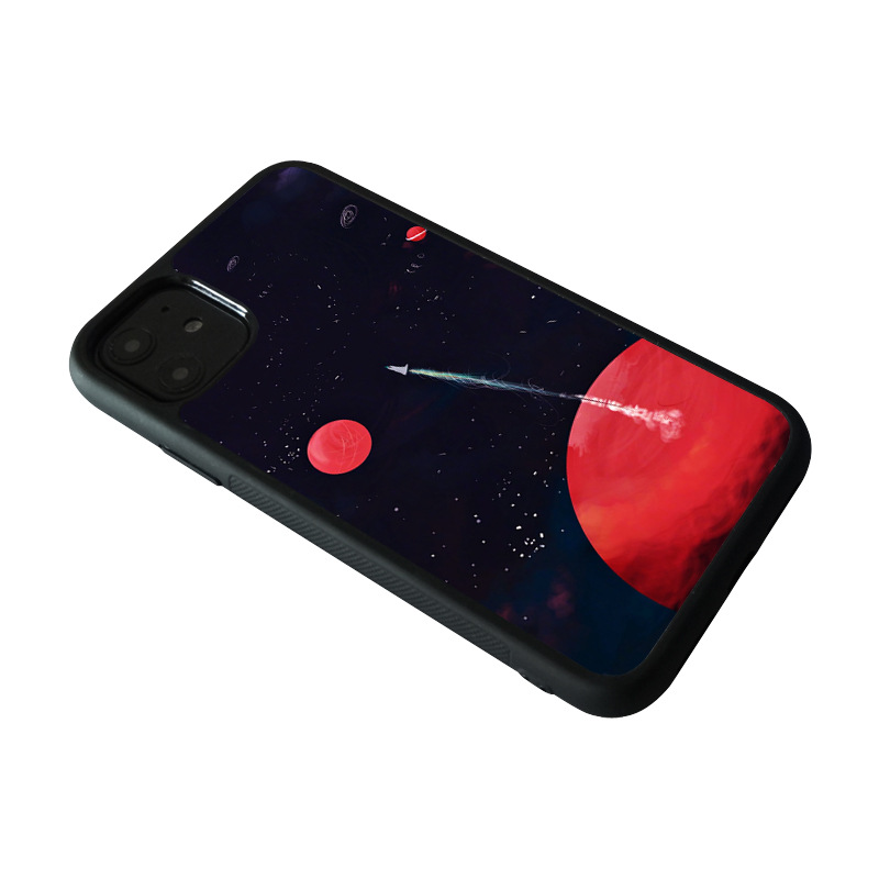 波霸年糕iPhone15逃离到月球14promax手机壳苹果13创意硅胶12探索宇宙11xsmax简约黑色78plus适用华为mate40p - 图0