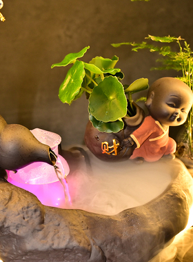 悬壶流水招财客厅装饰乔迁开业