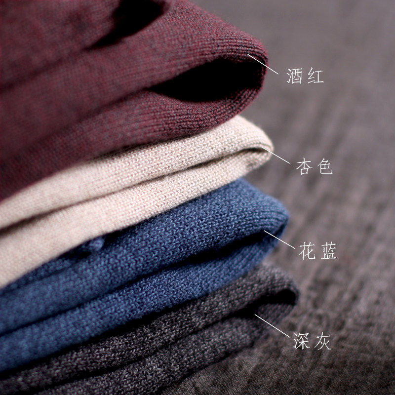 谷家 文艺纯棉线高领毛衣女显瘦 新款堆堆领全棉宽松打底针织衫,淘宝优惠券,粉丝福利购,淘宝优惠卷