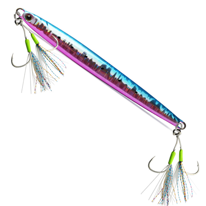 LUCKYSHOT船钓岸抛鲅鱼快抽铁板饵夜光钢丝双钩路亚亮片假饵40-80,淘宝优惠券,粉丝福利购,淘宝优惠卷