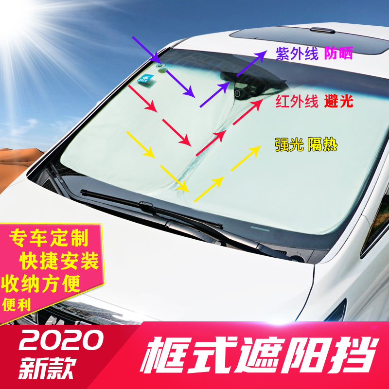 埃尔法ALPHARD/Vellfire30系20系10系防晒隔热遮阳前挡风玻璃挡-图0