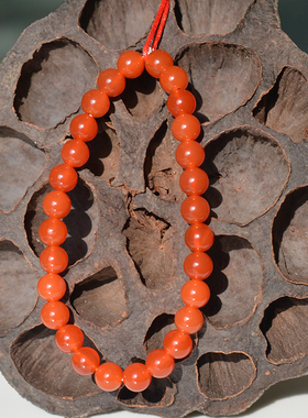 diy红玛瑙水晶本命年手串