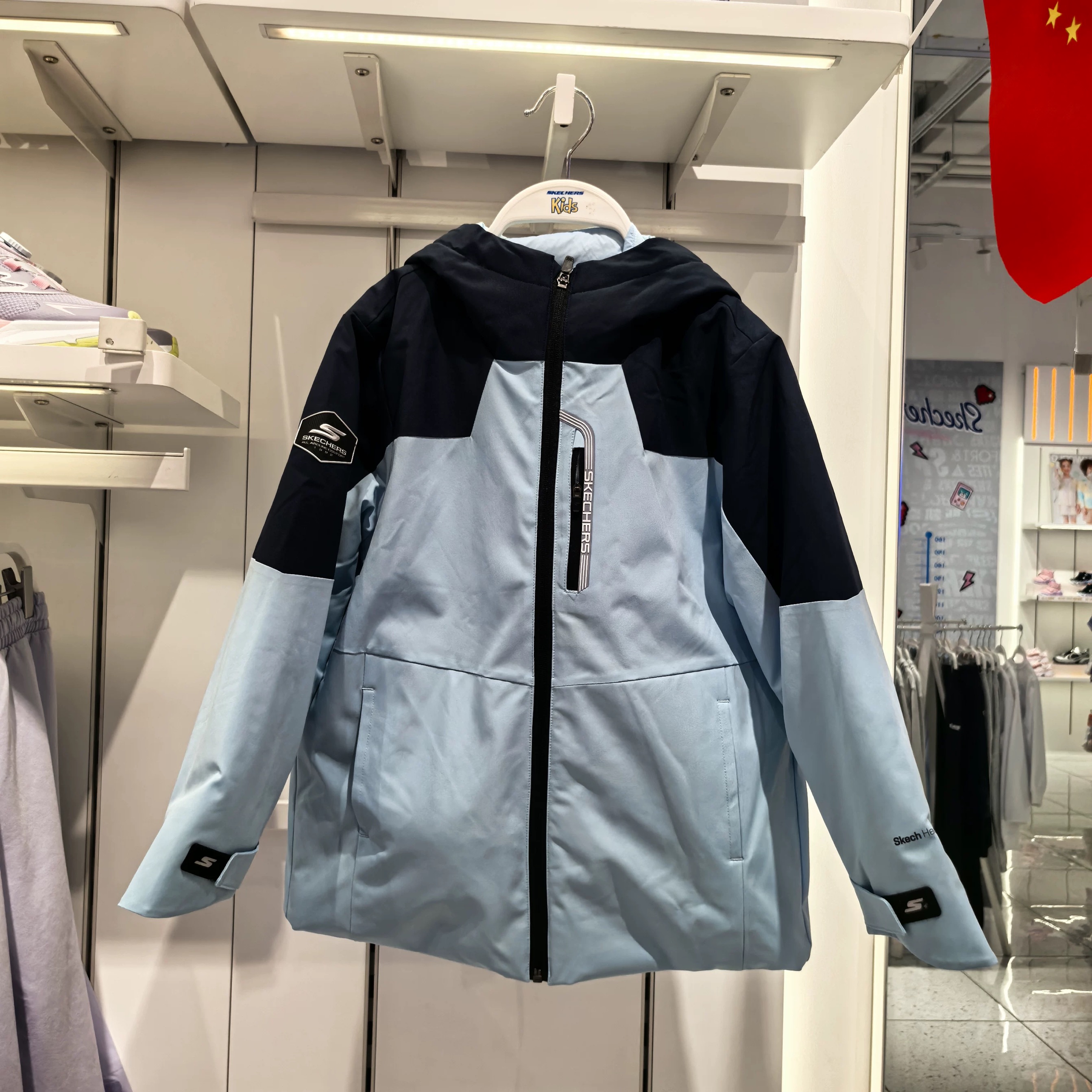 Skechers斯凯奇童25冬新中长款梭织外套羽绒服P425B043 P425G028 - 图0
