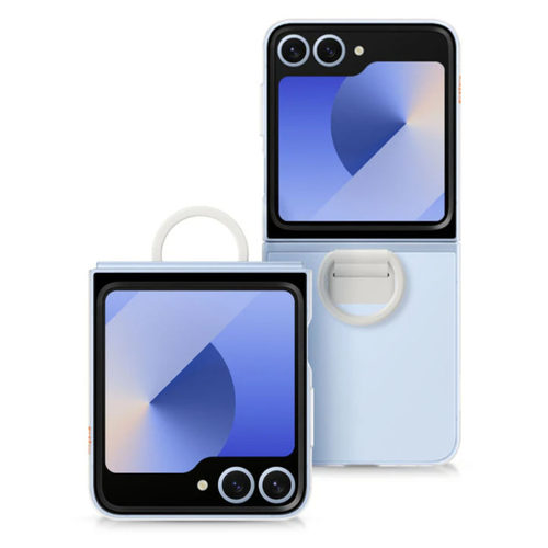 适用三星zflip6原装手机壳官方正品指环式硅胶保护壳flip6原厂透明超薄后壳f7410轻薄手机套六代折叠fli6防摔 - 图1