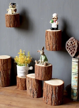 仿真树桩空心杉木桩道具木墩