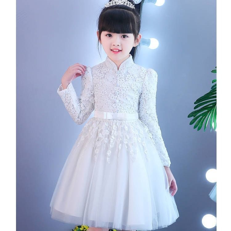 儿童公主裙秋冬洋气小女孩裙子女童白色礼服蓬蓬裙生日连衣裙冬,淘宝优惠券,粉丝福利购,淘宝优惠卷