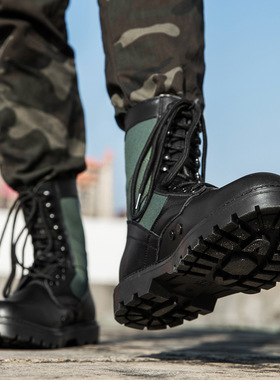 Real leather Martin boots, men's leather boots, long boots