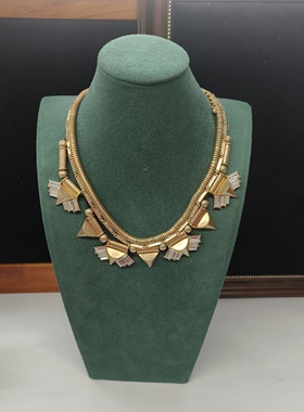 2D时尚流行饰品复古夸张潮流百搭女神小姐姐酷风项链毛衣链