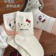 Gift box KT cat boat socks pure cotton boneless