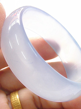 白色有机玻璃小孩玉手镯