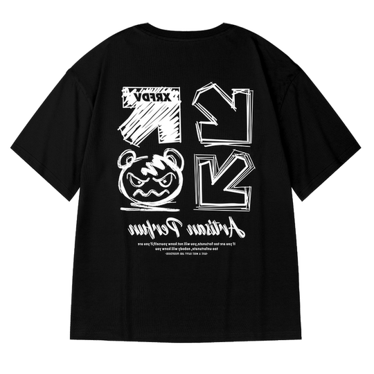 Moyan five-point sleeve trendy large-size teenager