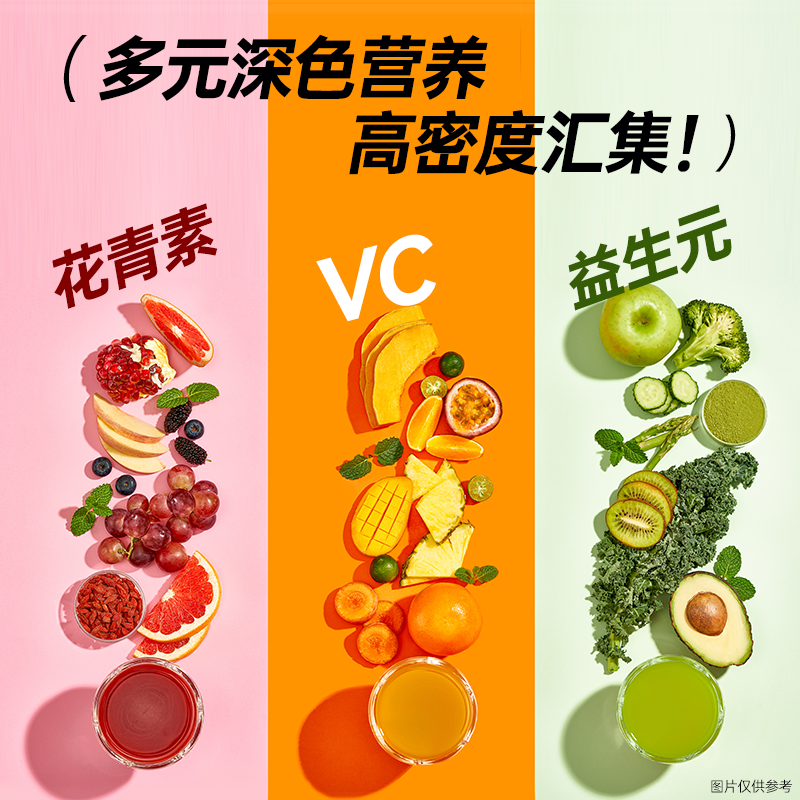 【天猫U先】薄荷生活一袋沙拉高膳食纤维轻液断管理果蔬汁饮料3袋-图0