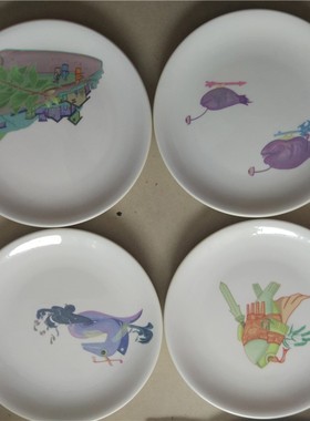 陶瓷开学毕业来图盘子