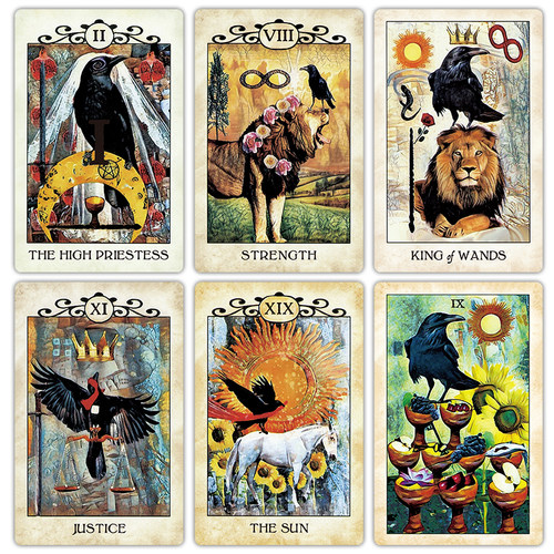 正版 CROW TAROT乌鸦塔罗牌卡罗牌英文版韦特伟特维特taluo牌罗塔 - 图0