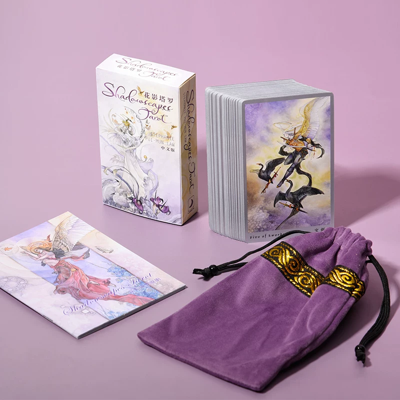 Таро Shadowscapes (Flower Shadow) — полный набор для начинающих, сумка и цветной гид