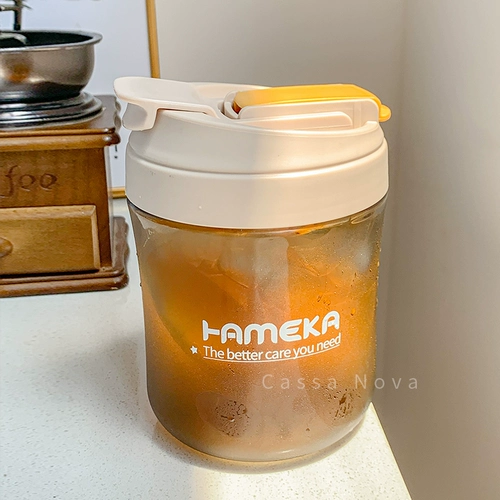 Вместительный и большой высококачественный пластиковый стакан со стаканом, популярно в интернете, коллекция 2023