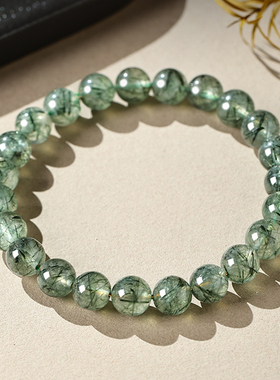 木属性的选择绿发晶手串