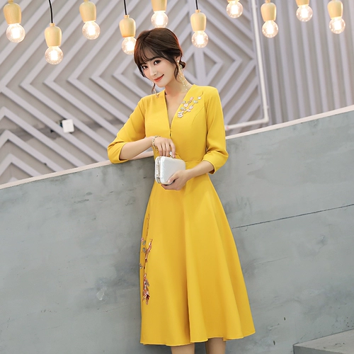 Желтое вечернее платье, короткая мини-юбка, подходит для подростков